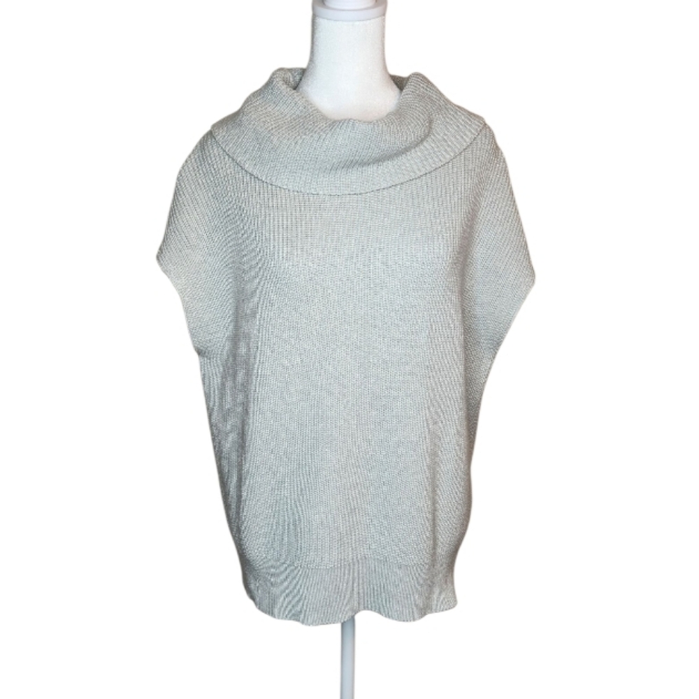 Melissa Nepton Elia Sweater Vest Cowl Neck Seafoam Size Medium